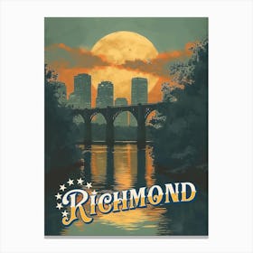 Richmond Travel Poster Canvas Print