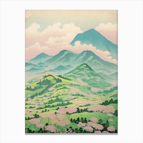 Mount Chokai In Yamagata Akita Japanese Landscape 3 Canvas Print
