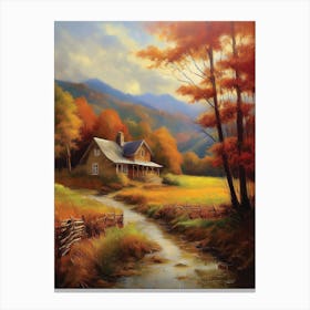 Cabin In The Woods 20 Canvas Print