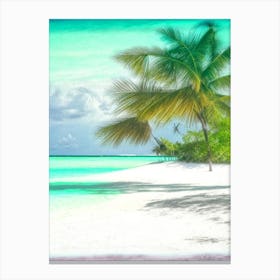 Cayo Coco Cuba Soft Colours Tropical Destination Canvas Print