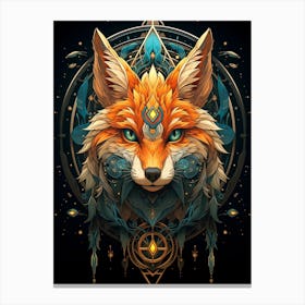 Fox Head 1 Canvas Print