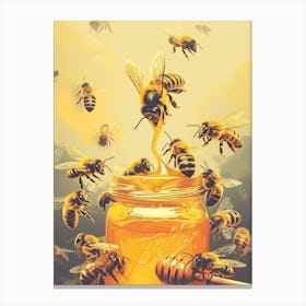 Africanized Honey Bee Storybook Illustration 1 Canvas Print