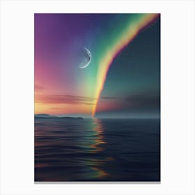 Rainbow Over The Ocean Canvas Print