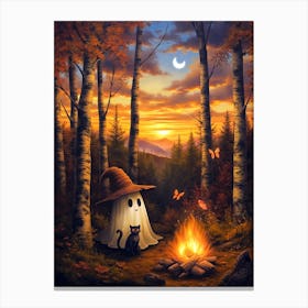 Ghost In The Woods 10 Canvas Print