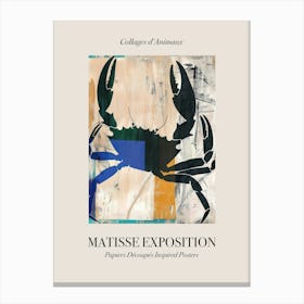 Crab 2 Matisse Inspired Exposition Animals Poster Canvas Print