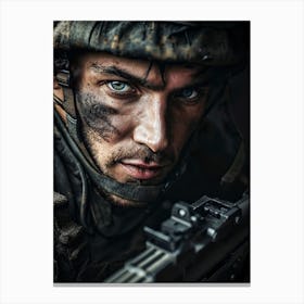 The Soldiers Focus Canvas Print