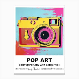 Retro Camera Pop Art 4 Canvas Print