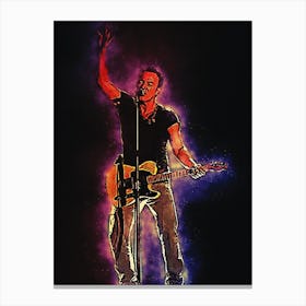 Spirit Of Bruce Springsteen Concert Canvas Print