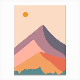 Three Mountain Canvas Print