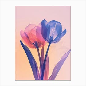 Iridescent Flower Tulip 1 Canvas Print