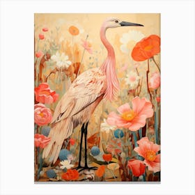 Stork 1 Detailed Bird Painting Canvas Print
