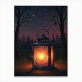 Heart Lantern Canvas Print