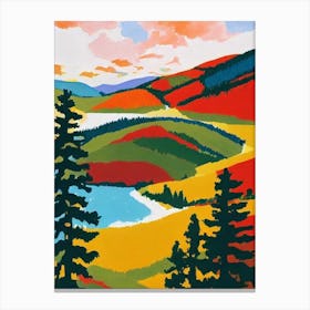 Durmitor National Park 1 Montenegro Abstract Colourful Canvas Print
