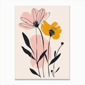 Las Vegas Flower Market Boho Minimalist Style 1 Canvas Print