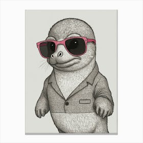 Otto The Otter 1 Canvas Print