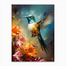 Graceful Solo A Bird In Flight Canvas Print