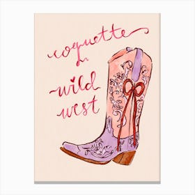 Coquette Wild West Canvas Print