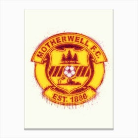 Motherwell Fc League Scotland Canvas Print