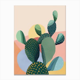 Acanthocalycium Cactus Minimalist 2 Canvas Print