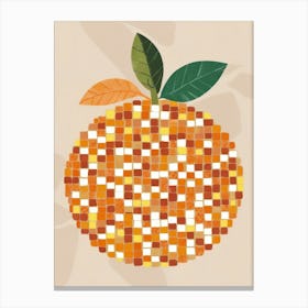 Mosaic Orange 3 Canvas Print