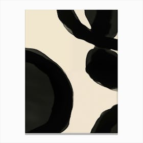 Black Circles 2 Canvas Print