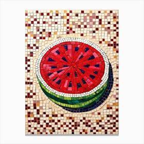 Watermelon Mosaic 1 Canvas Print