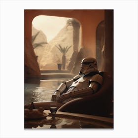 Star Wars Stormtrooper Relaxing Canvas Print
