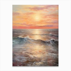 Sunset At The Beach 15 Canvas Print