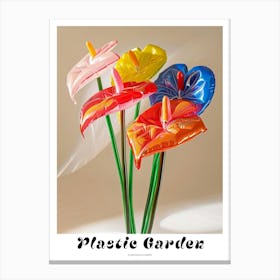Dreamy Inflatable Flowers Poster Flamingo Flower 3 Canvas Print