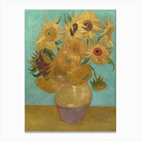 Vincent Van Gogh, Sunflowers, Third Version, Repetition, 1889. Canvas Print