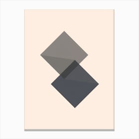 Grey Squares Canvas Print