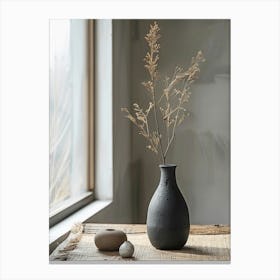 Vase On A Table Canvas Print