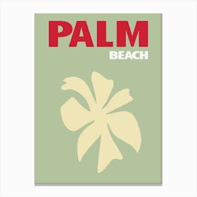 Palm Beach Floral Art Canvas Print