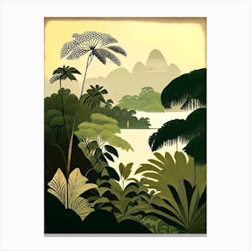Maluku Islands Indonesia Rousseau Inspired Tropical Destination Canvas Print
