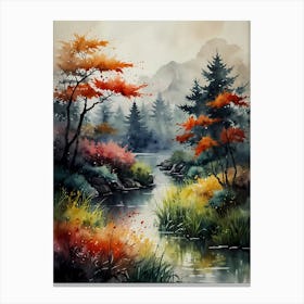 Asian Landscape Painting 48 Canvas Print