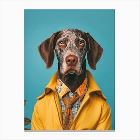 A German Shorthaired Pointer Dog 5 Canvas Print