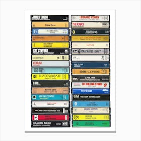 1971 Music - Cassette Print - Born in '71 Canvas Print