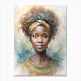 African Powerful Woman Canvas Print