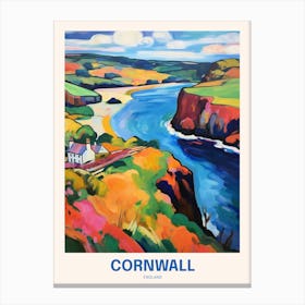 Cornwall England 2 Uk Travel Poster Canvas Print