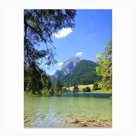 Lake In The Alps Canvas Print