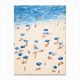 Happy Summer Day On The Beach 3 Canvas Print