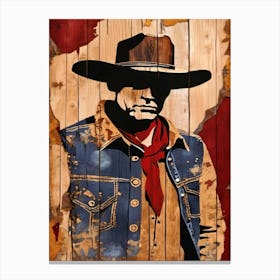 Cowboy Portrait Canvas Print