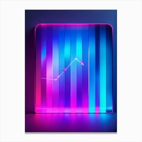 Abstract Navigation Arrows Digital Interface Design Fluid Lines Intersecting Gradient Colors Shif (2) Canvas Print