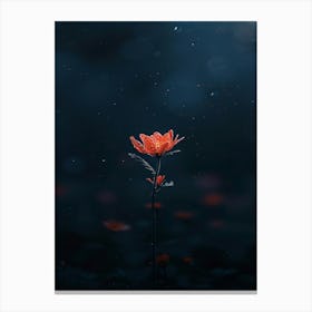 Dark Flower 23 Canvas Print