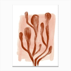 Brown Corals Canvas Print