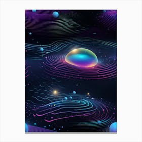 Abstract Space Background 4 Canvas Print