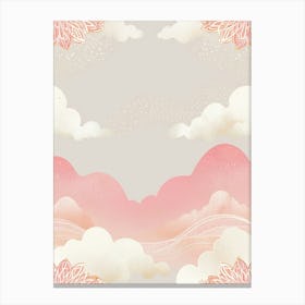 Abstract Background With Clouds Canvas Print