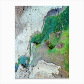 Abstract Green River Landscape Canvas Print