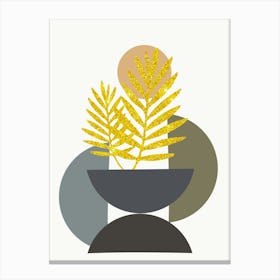 Gold Leaf In A Bowl Canvas Print