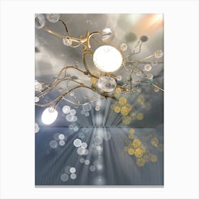 Chandelier With Crystals Canvas Print